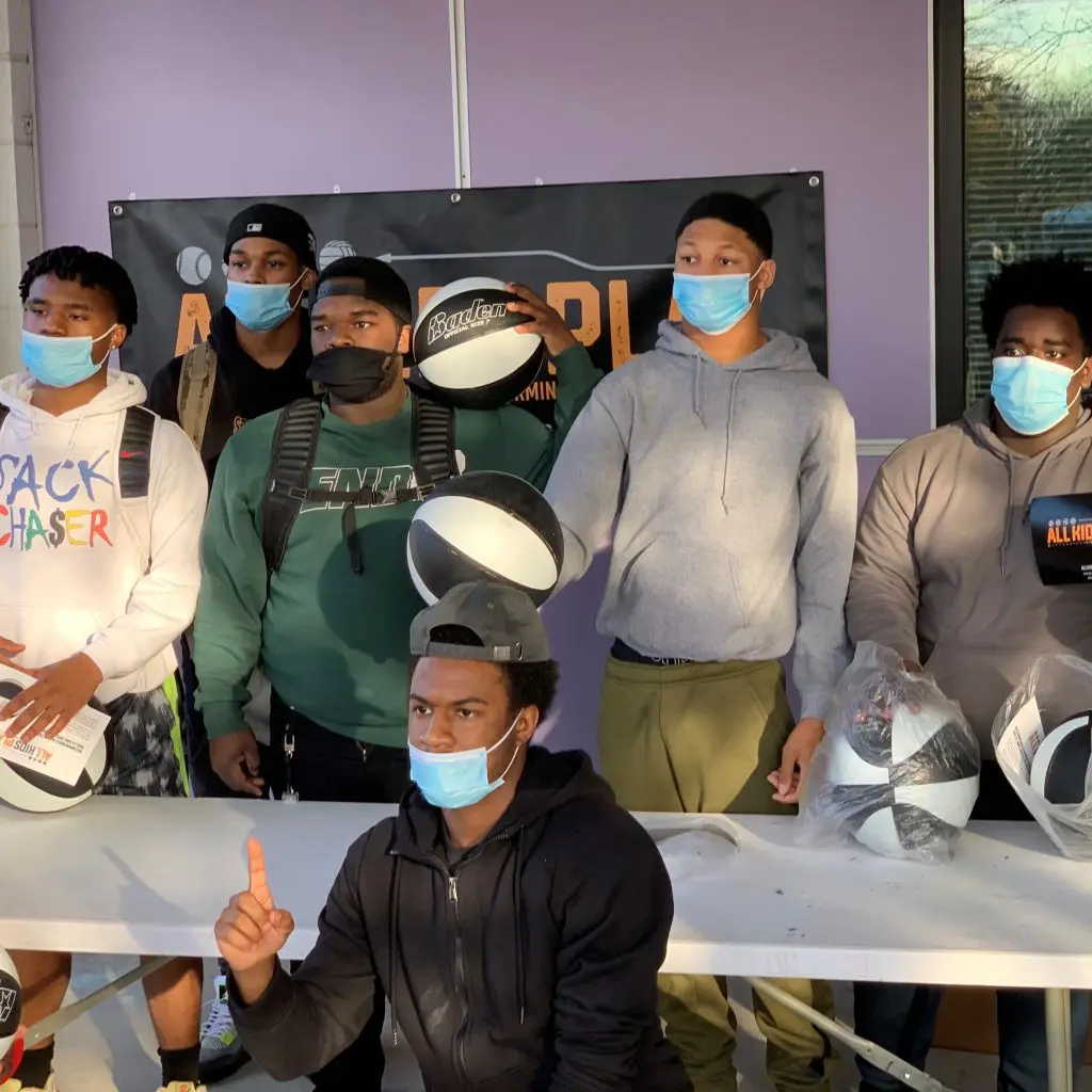 All Kids Play Bounce Back Sports Ball Giveaway event at Marillac St. Vincent