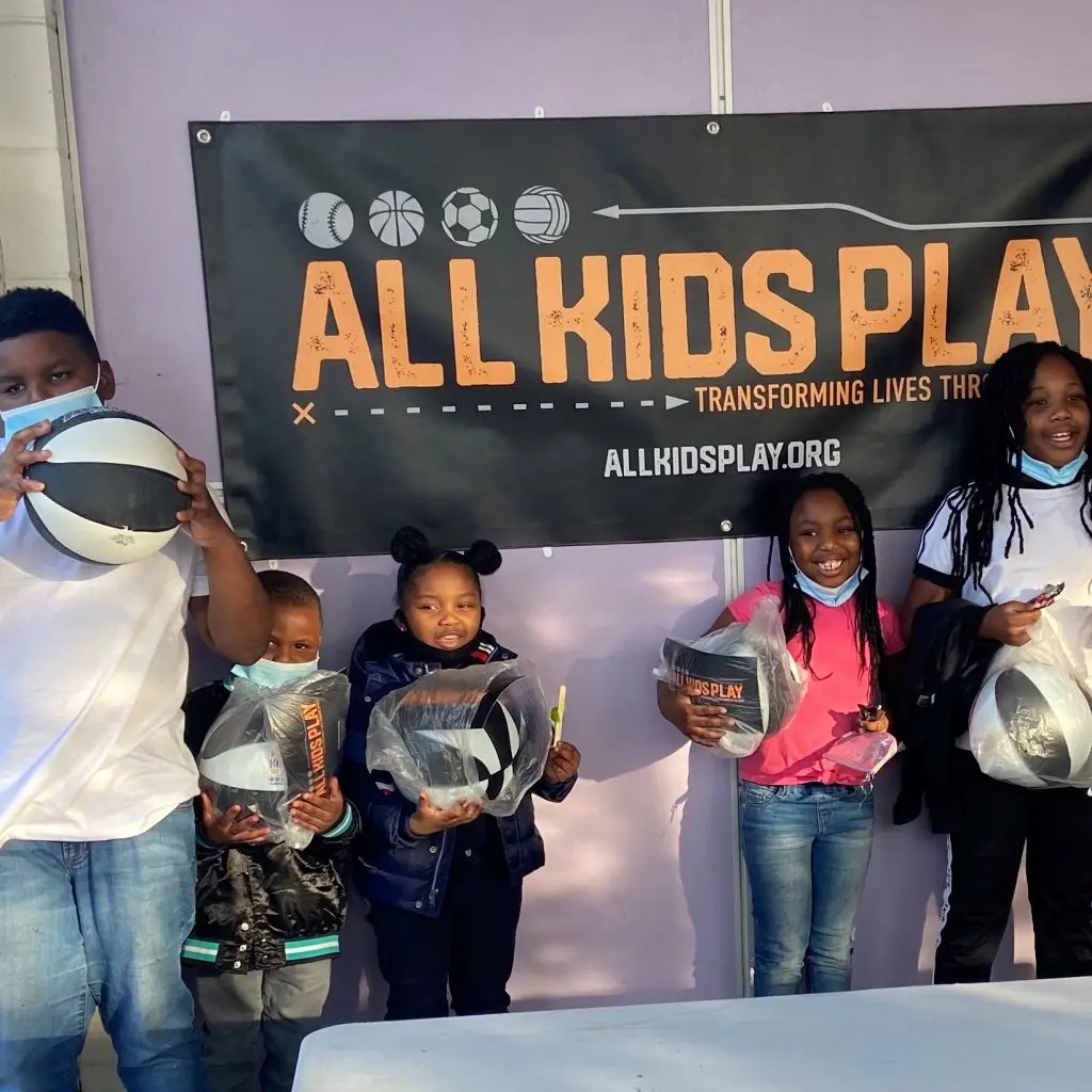 All Kids Play Bounce Back Sports Ball Giveaway event at Marillac St. Vincent