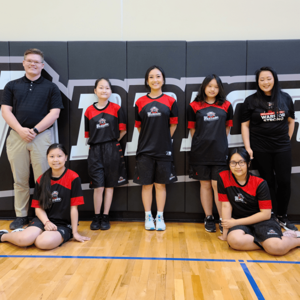 Hmong College Preparatory Academy Badminton Team with All Kids Play youth sports financial assistance grant